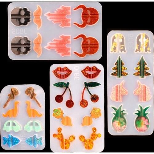 1 Pcs Creative Resin Candy Mold Reusable Fruit Animal Straw Buckle Silicone Mould Household Hand Making Decorat Craft Tools