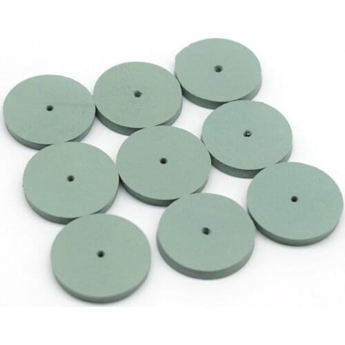 10PCS Rubber Wheel for Dental Jewelry Polishing Grinding Flat Eddge Thick wheels Dremel Rotary Tools