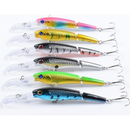 13.3cm/13.4g 6colors fishing lure pencil lure fishing lure set bionic multi-section fake bait plastic bait hard bait bionic bait