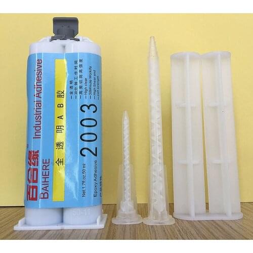 3PCS/lot 50ML epoxy resin glue, transparent high temperature resistant glue, metal rubber jewelry jade plastic stone glue