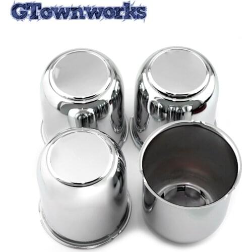 4pcs Wheel Caps 92mm Center Caps Chrome Push Through for 3.19" Center Bore 3.62" Tall Auto Truck or Travel Trailer For B0077YQ44