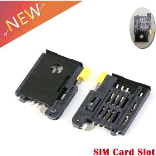 5PCS/LOT A card SIM card holder SIM card slot 6+2P drawer SIM card drawer self-elastic deck Connector