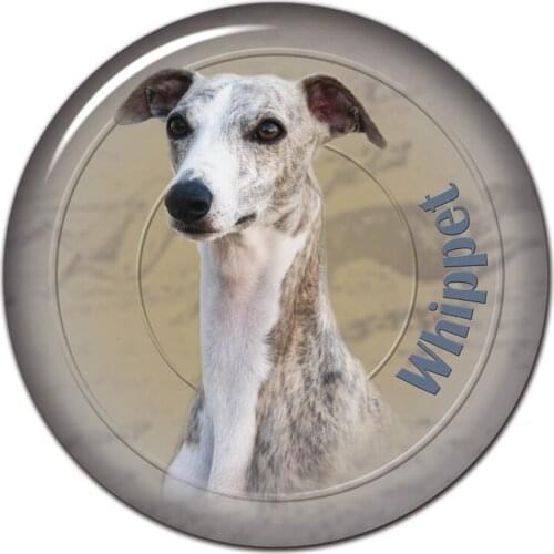 A0629# 13cm/17cm Removable Decal Whippet Breed Dog Car Sticker Waterproof Accessories on Bumper Rear Window Laptop