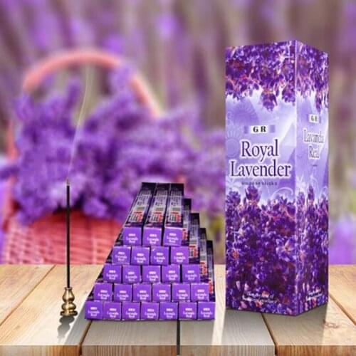 Lavender Fragrance Aromatic Incense Big Box Incense Burner Sticks Aroma Sleep Health Incense Sticks Home Decor