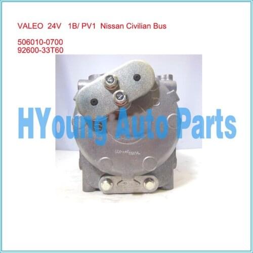 Automotive air compressor for Nissan bus air pump 24V 1B/ PV1 oem 506010-0700 92600-33T60