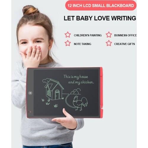 Kids Doodle Board 12 Inch Big Digital Tablet Home/Store Message Electronic Board Handwriting Pad LCD Writing Kawaii Gifts