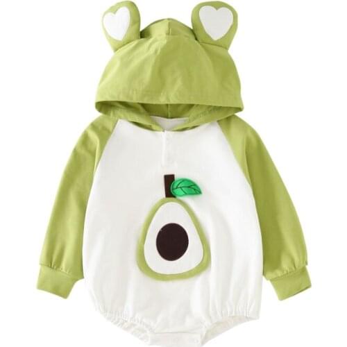 Baby Hooded Clothes Outfit Jumpsuit Rompers Infant Long Sleeve Bodysuit Kid Boys Girls Toddler Cute Soft Clothing Autumn New