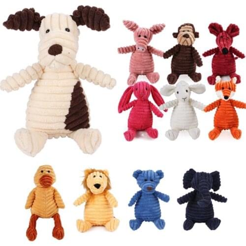 Dogs Toys Animal Shape Plush Pet Puppy Squeaky Chew Toys Soft Plush Pets Accessories Supplies Bite-resistant Pet Gifts Hot