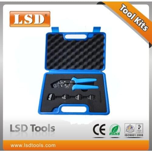 Combination tools Ratcheting Terminal Crimping Kit tool box DN0725-5D1 for surge connectors hand tools set