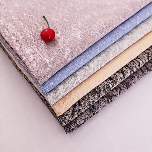 Linen Sofa Furniture Upholstery Fabric Twill Polyester Material for Sewing Curtain Tablecloths DIY Needlework Cloth