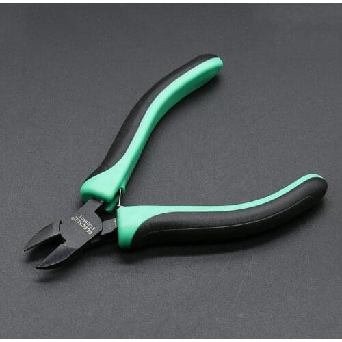 ELECALL Multifunction Cutter Cutting Nippers Pliers Hardware Mini Tool Pliers Tweezers Clamps Multi-purpose green