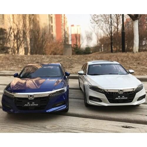 1/18 For Honda Accord 10th 2018 Diecast CAR MODEL TOYS Boys Girls Gift Collection Display White/Blue/Red Metal,Plastic,Rubber