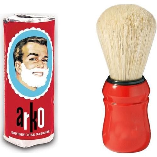 Arko Shaving Soap Beard Mustache Shaving Brush Easy Shaving Easy Rinsing