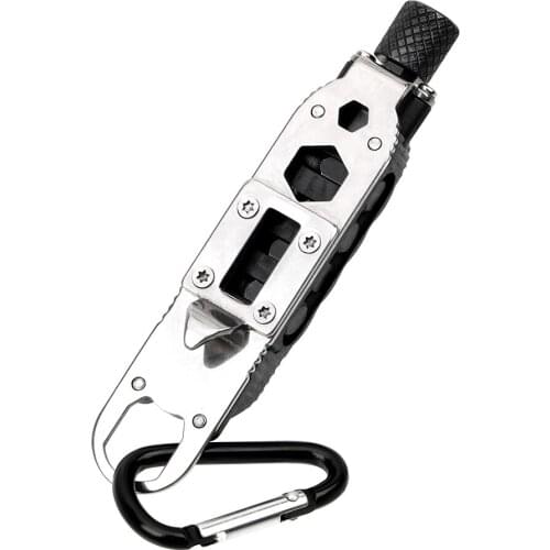 NICEYARD Mini Tools Pocket Keychain Screwdriver Hex Wrench Screwdriver LED Flashlight Opener Phillips Slotted Screwdriver Set