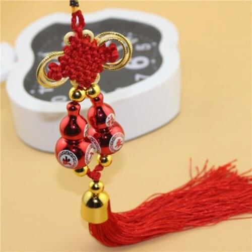 New fashion car accessories double gourd car pendants blessing pendant rear view mirror pendant Safe car accessories