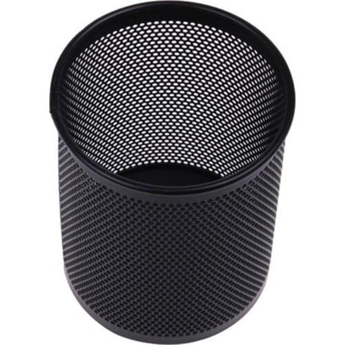 New Round Mesh Metal Multifunction Pen Holder Round Circular Pencil Pencil Stationery Holder Container Organizer Office Supplies