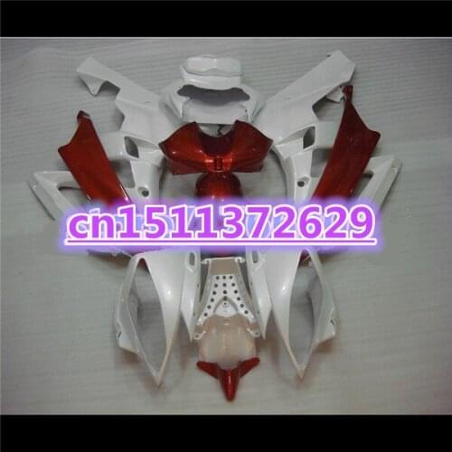 Bo 100%new ABS Fairing kit for YZF-R6 06-07 YZF R6 06 07 red silver YZF 600 R6 2006 2007 fairing sets bodywork ABS
