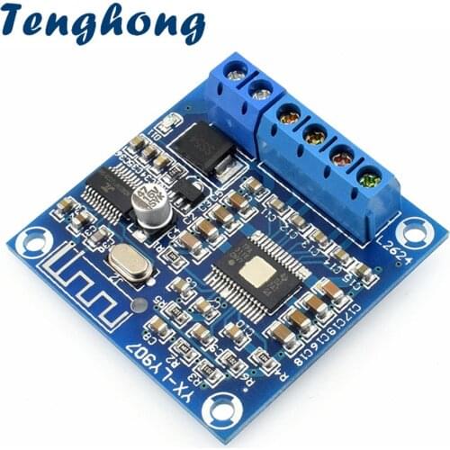 Tenghong TPA3116D2 Bluetooth Power Amplifier Board 50W*2 Digital Audio Amplifier Module 2.0 Channel Stereo Amplificador DC12-24V