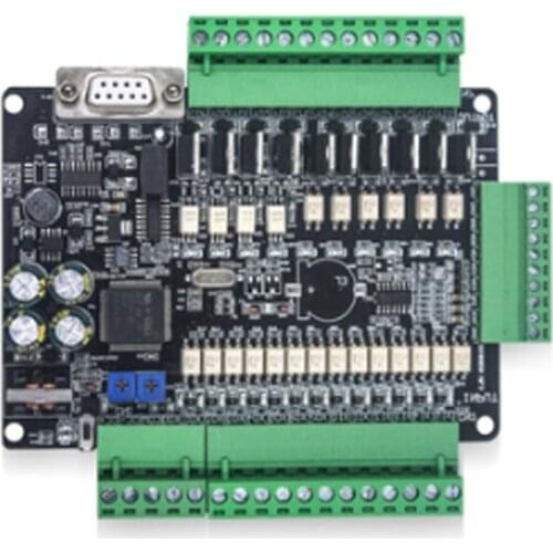 PLC industrial control board 6 channels 60K FX3U-24MR FX3U-48MR +485+clockanalog simple multi-axis programmable controller