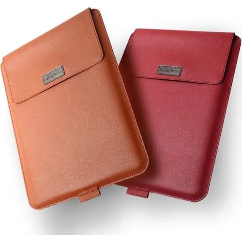 Portable Laptop Sleeve Bag For MacBook Air Pro 13 15 16 A2289 A2337 A2179 A2338 Waterproof PU Leather Laptop Bag