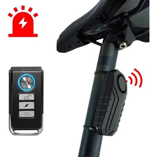 Remote Control Electric Bike Security Anti-theft Vibration Sensor Warning Alarm Motorcycle Electric Accessories Bike Speakers