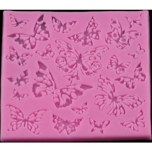 Cute Butterfly Silicone Resin Molds Earring Necklace Pendant Jewelry Tools R7RF
