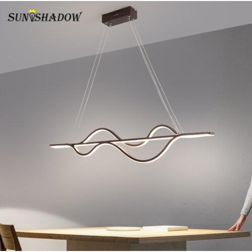L100cm Modern NEO Led Pendant Light For Kitchen Hanging Lamp For Living Room Bedroom Dining Room Pendant Lamp 110v 220v Fixture