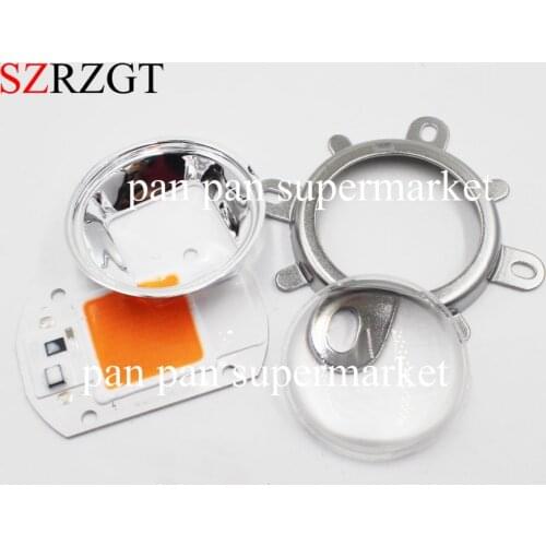 10set AC220V 110V real full spectrum 380-840nm indoor instead sunlight actual Power 20W +44mm 60degree lens DIY led grow light