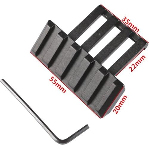 Tactical Low Profile Offset Picatinny Quad Rail Laser Light Sight Mount 30 Degree Offset Picatinny 20mm Rail Mount For Outdoor