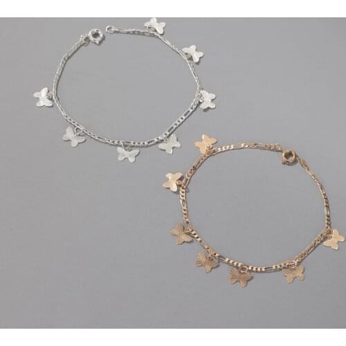 Trend Arrival Single Layer Butterfly Bracelet Simple Girls Sweet Butterfly Pendant Charm Bracelets Hand Jewelry Gifts For Womens
