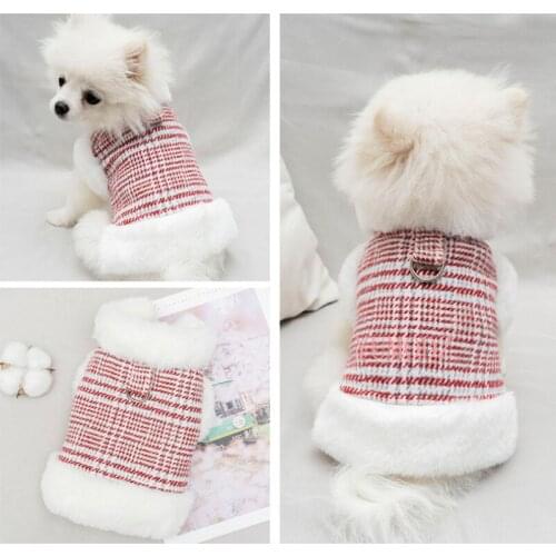 Winter Pet Clothes Warm Dog Coat Jacket for Small Dogs Winter Coat with Fur Cat Clothes Windbreaker Parker Outfit Dog Clothes