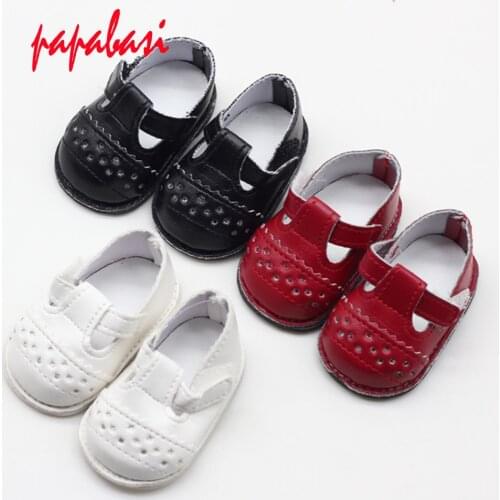 1Pair of Fashion Doll Shoes Strap PU Leather Shoes For 16'' Sharon Dolls Clothing Accessories toys
