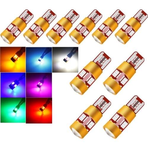 10x Car T10 W5W 168 194 LED Bulb NO OBC Canbus Error Free Side Door License Plate Reading Lamp for mercedes benz/w204/w205/w203