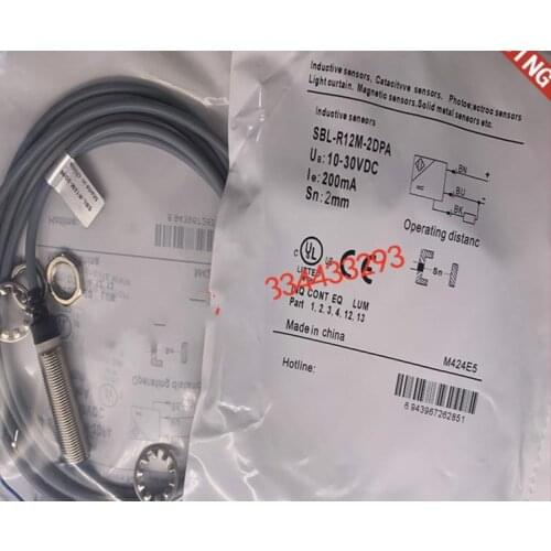 2pcsNew High Quality proximity switch induction switch SBL-R12-5DNA SBL-R12M-2DP