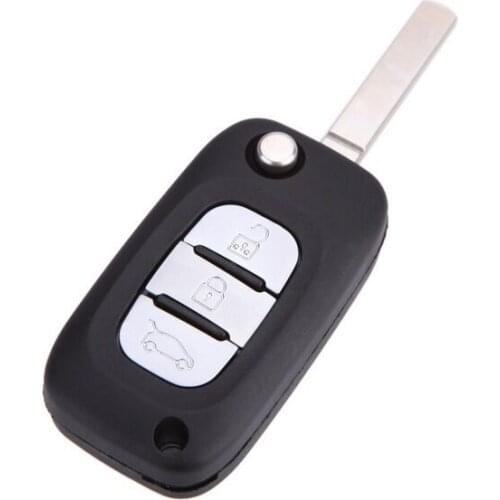 3 Button Car Remote Control Key Case With Blade Remote Key Cover Shell Accessories For Renault Clio Kangoo Megane Modus