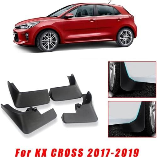 4Pcs Car Mud Guards For Kia KXCROSS 2017 2018 2019 Front Rear Splash Guards Over Fender Kit Car Styling Fender Accessories