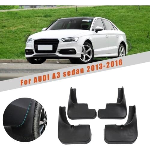 4pcs Car Front Rear Mud Flaps Splash Guards For AUDI A3 sedan 2013 2014 2015 2016 Fender Mudflaps Mudguards