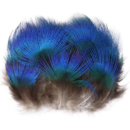50Pcs Natural Peacock Feather 3-8CM High Quality Plumes For Crafts Jewelry Making Accessory Wedding Clothes Decoration Wholesale