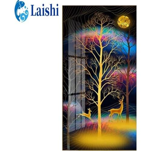 5D diamond painting Abstract golden deer full drill cross stitch DIY full round drill diamond embroidery mosaic home decor