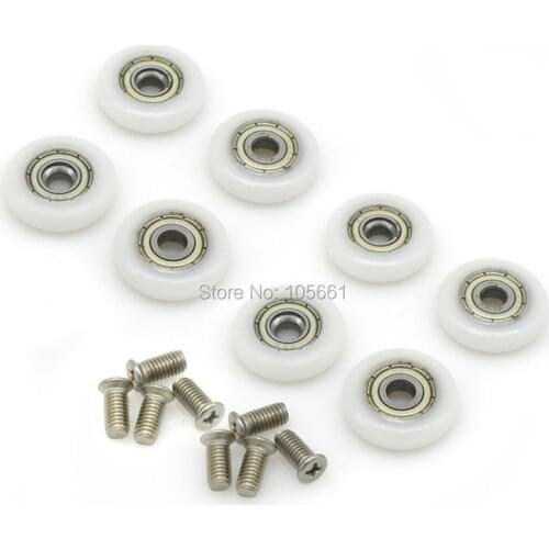 8X Shower Door Replacement Roller Wheel Runner Diameter 22mm with screw