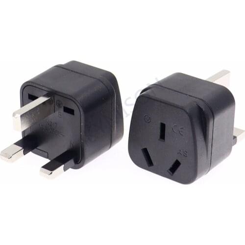 AU 2Pin 3 Pin To UK Plug Adapter Australia To UK Type-G Converter Argentin New Zealand China Travel Conversion Plug 13A 250V