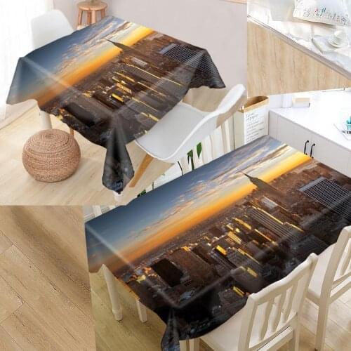 New York City Table Cover Printing Waterproof Tablecloth More Size Tablecloths Kitchen Wedding Hotel Decoration