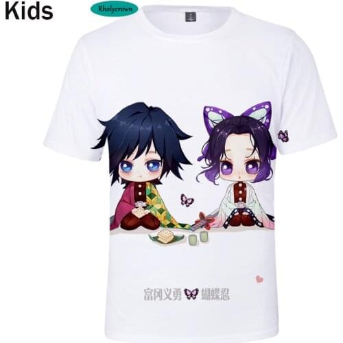 New 3D Print Comic Demon Slayer Childrens short sleeve T shirt Suitable Kids Tees Casual 3D Kimetsu no Yaiba Boys Girls t-Shirt