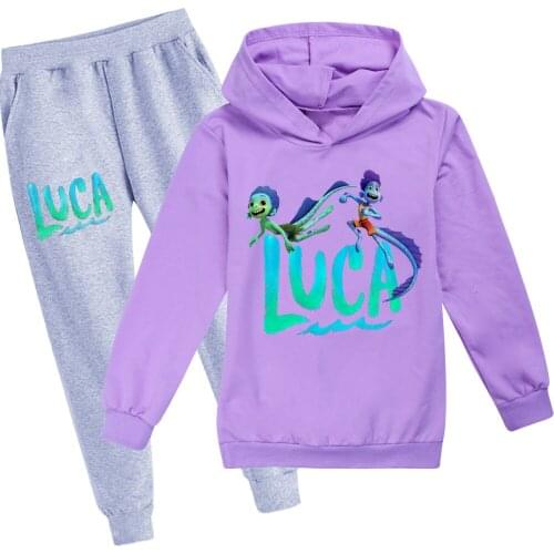 Kids Spring Autumn girls Boy Clothes luca Sets Long Sleeve Hoodies+Pants Teens Sweatshirt Sweater Suits Childrens Clothing Sets