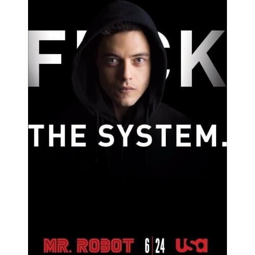 Mr. Robot Season 1 TV Art print Silk poster Home Wall Decor