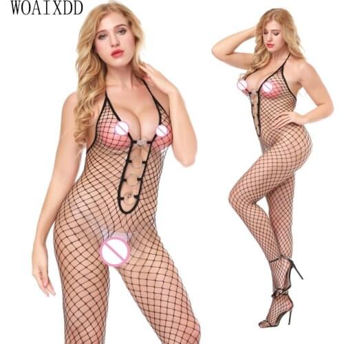 HOT sexy costumes woman lingerie sexy hot erotic Sling net hollow piece of jacquard net clothes sex clothes Intimate goods sex