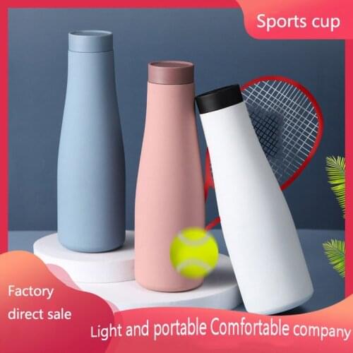 Processing Custom New Vacuum Coke Bottle Simple Pure Color Stainless Steel Thermal Insulation Gift Cup