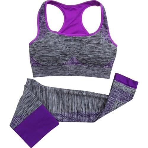 2 Piece Set Workout Clothes for Women Sports Bra and Leggings Set Sports Wear for Women Gym Clothing Yoga Set
