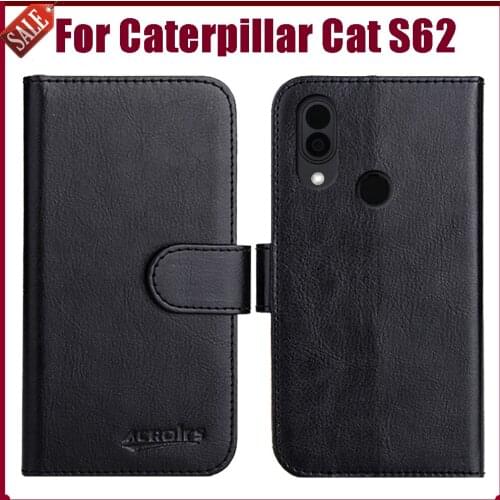 Hot! Caterpillar Cat S62 Case 5.7" Fashion 6 Colors Flip Soft Leather Wallet Cover For Caterpillar Cat S62 Case Phone Holder
