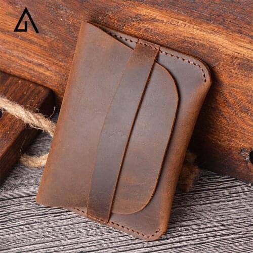 Mens Wallet Genuine Leather Creative Retro Cowhide Wallet Casual Short Style